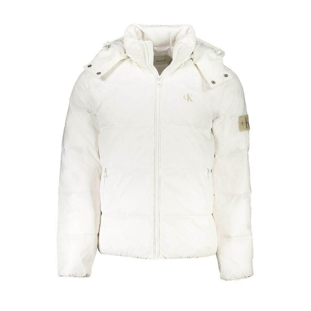 Calvin Klein White Polyamide Jacket - Hilstor
