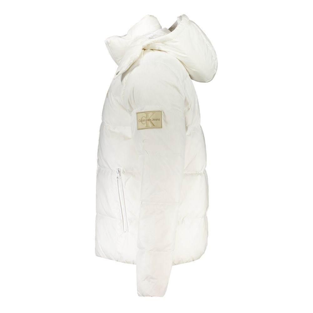 Calvin Klein White Polyamide Jacket - Hilstor