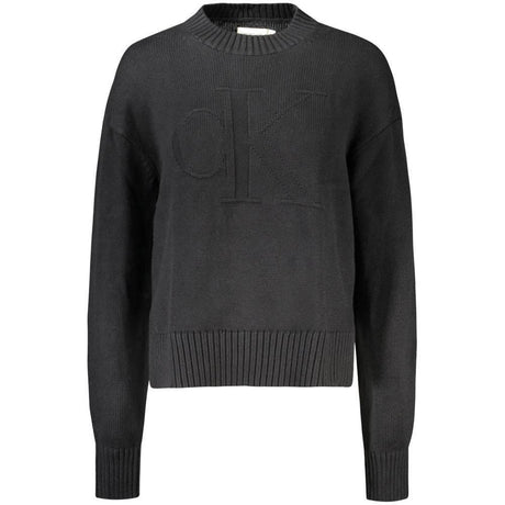 Calvin Klein Black Cotton Women Sweater - Hilstor