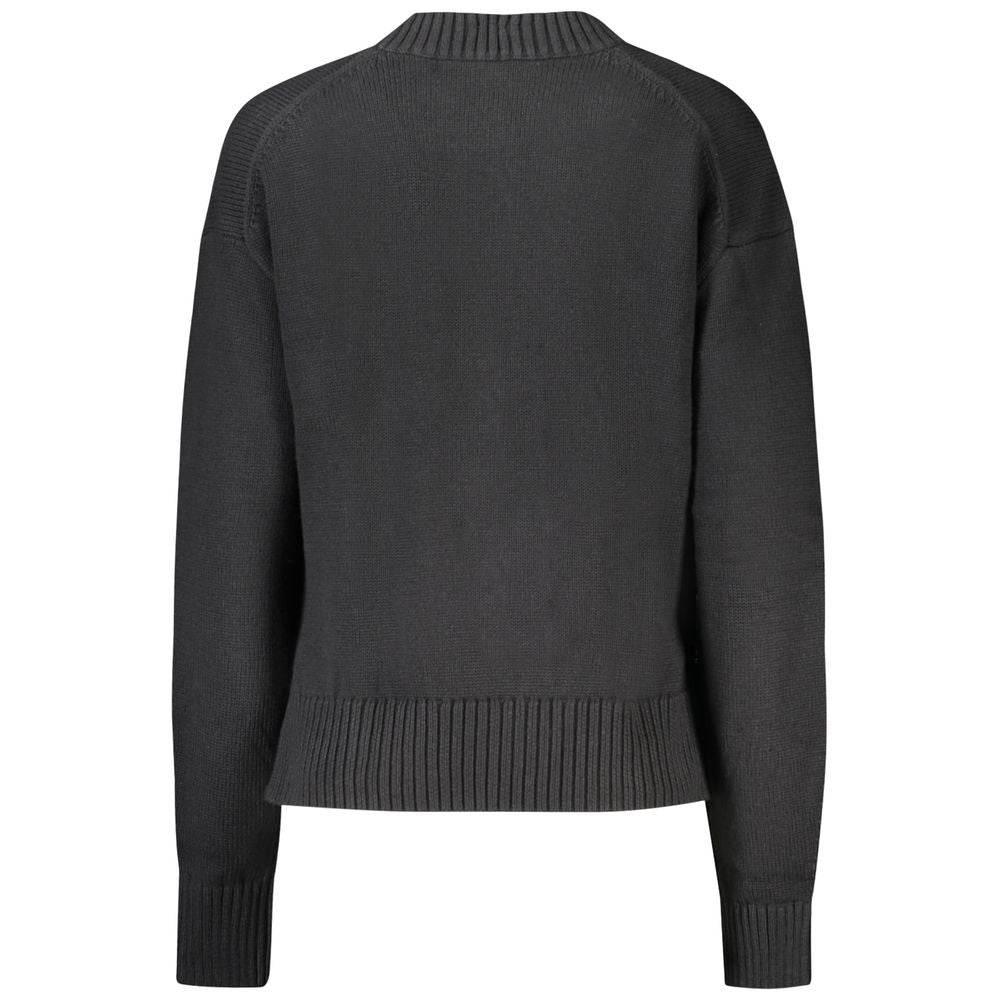 Calvin Klein Black Cotton Women Sweater - Hilstor