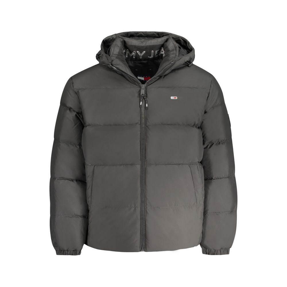 Tommy Hilfiger sort polyester herrejakke