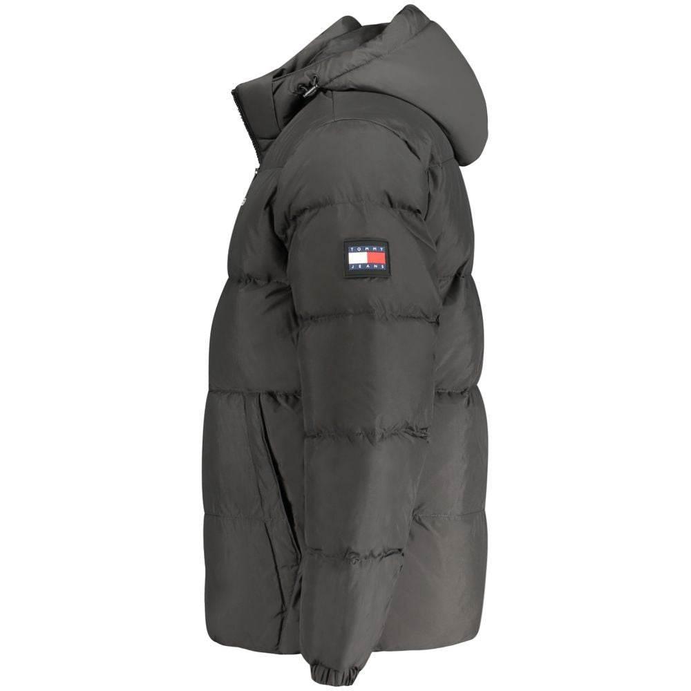 Tommy Hilfiger sort polyester herrejakke