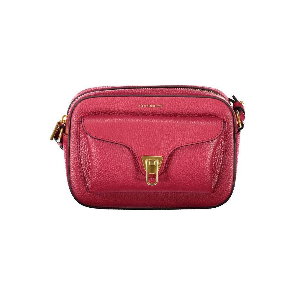 Coccinelle Red Leather Women Handbag - Hilstor