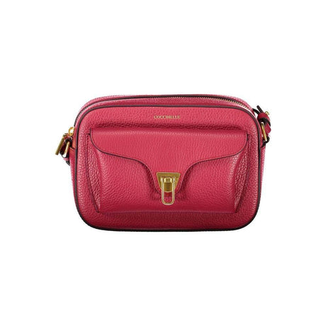 Coccinelle Red Leather Women Handbag - Hilstor