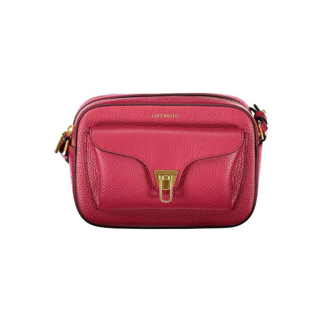 Coccinelle Red Leather Women Handbag - Hilstor