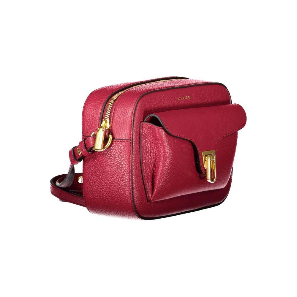 Coccinelle Red Leather Women Handbag - Hilstor