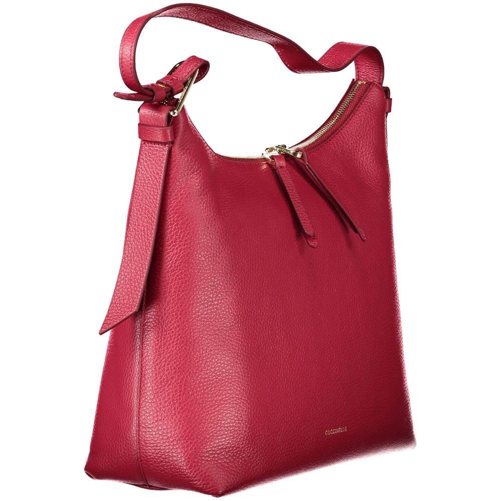 Coccinelle Red Leather Women Handbag - Hilstor