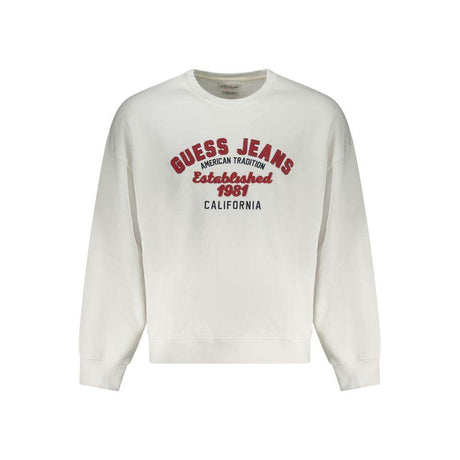 Guess Jeans White Cotton Men Sweater - Hilstor