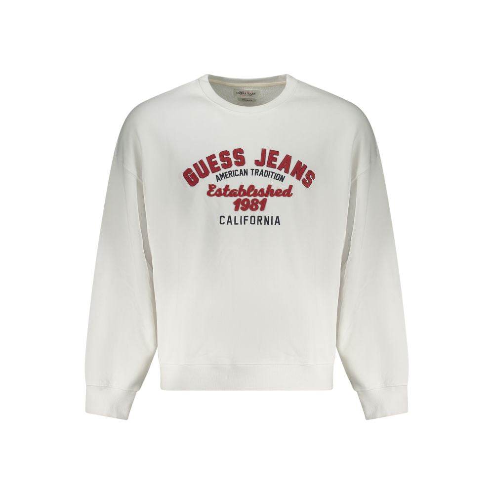 Guess Jeans White Cotton Men Sweater - Hilstor
