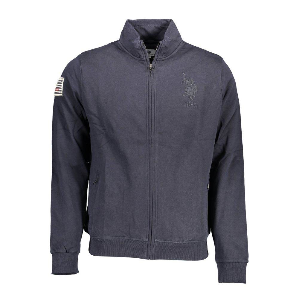 U.S. POLO ASSN. Blue Cotton Men Sweater - Hilstor