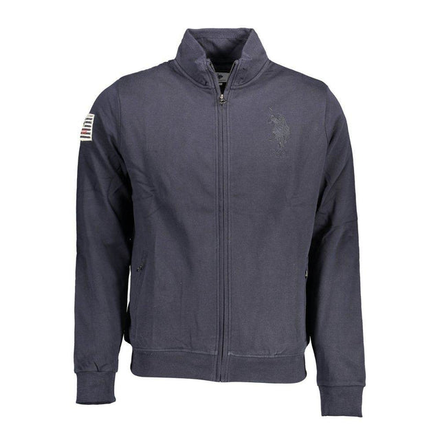 U.S. POLO ASSN. Blue Cotton Men Sweater - Hilstor