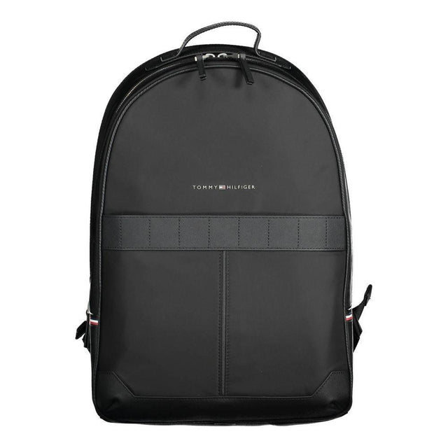 Tommy Hilfiger Black Polyester Men Backpack - Hilstor