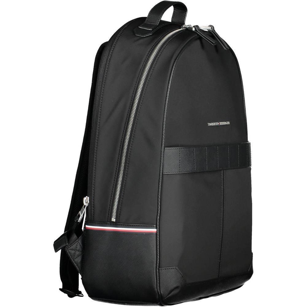 Tommy Hilfiger Black Polyester Men Backpack - Hilstor