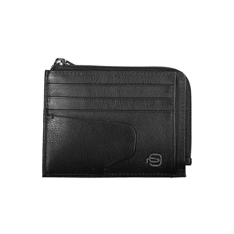 Piquadro Black Leather Men Wallet - Hilstor