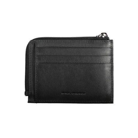Piquadro Black Leather Men Wallet - Hilstor