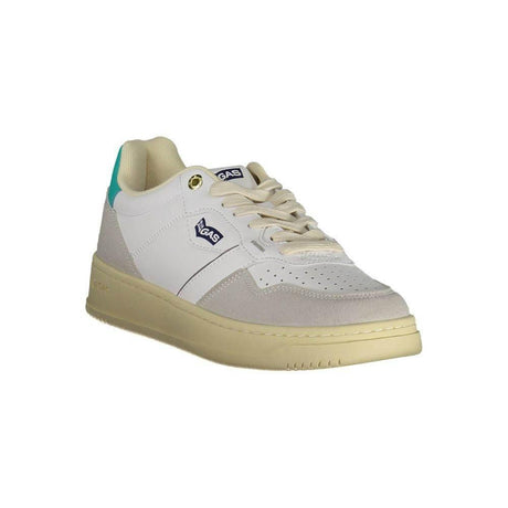 Gas White Artificial Leather Sneaker - Hilstor