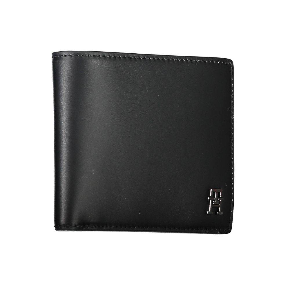 Tommy Hilfiger Black Leather Men Wallet - Hilstor