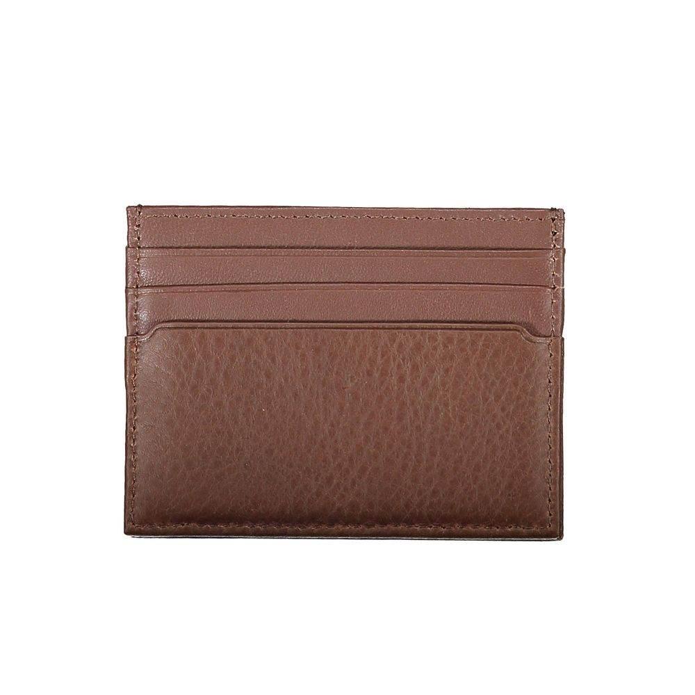 Tommy Hilfiger Brown Leather Men Wallet - Hilstor