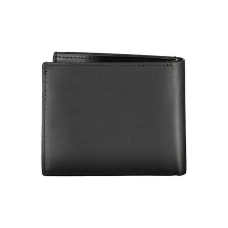 Calvin Klein Black Leather RFID Wallet with Coin Purse - Hilstor