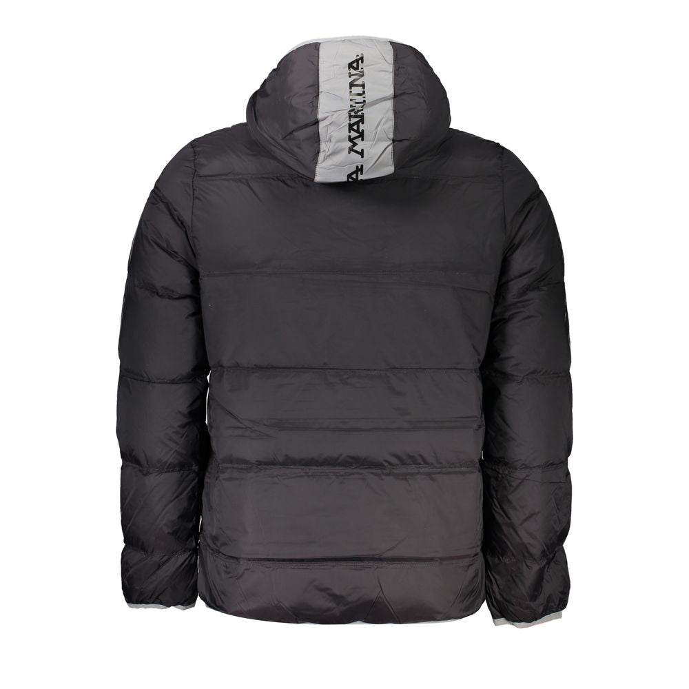 La Martina Black Polyamide Men Jacket - Hilstor