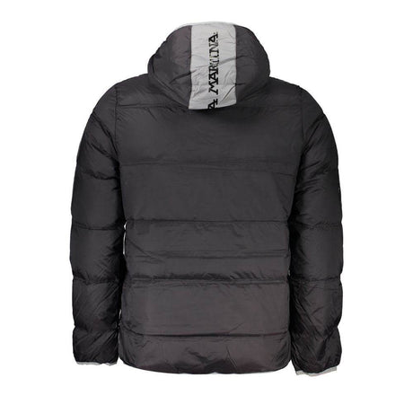 La Martina Black Polyamide Men Jacket - Hilstor
