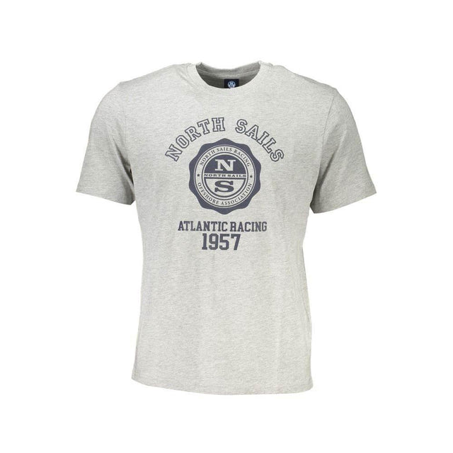North Sails Gray Cotton T-Shirt - Hilstor