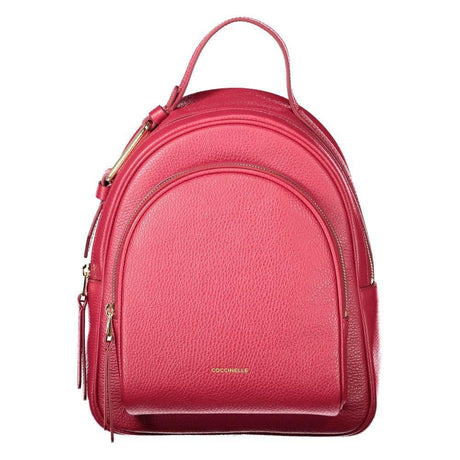 Coccinelle Red Leather Women Backpack - Hilstor