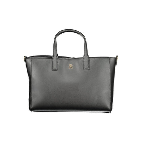 Tommy Hilfiger Black Polyester Women Handbag - Hilstor