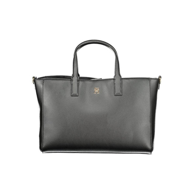 Tommy Hilfiger Black Polyester Women Handbag - Hilstor