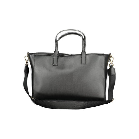 Tommy Hilfiger Black Polyester Women Handbag - Hilstor