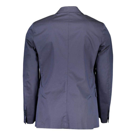 Gant Blue Cotton Men Jacket - Hilstor