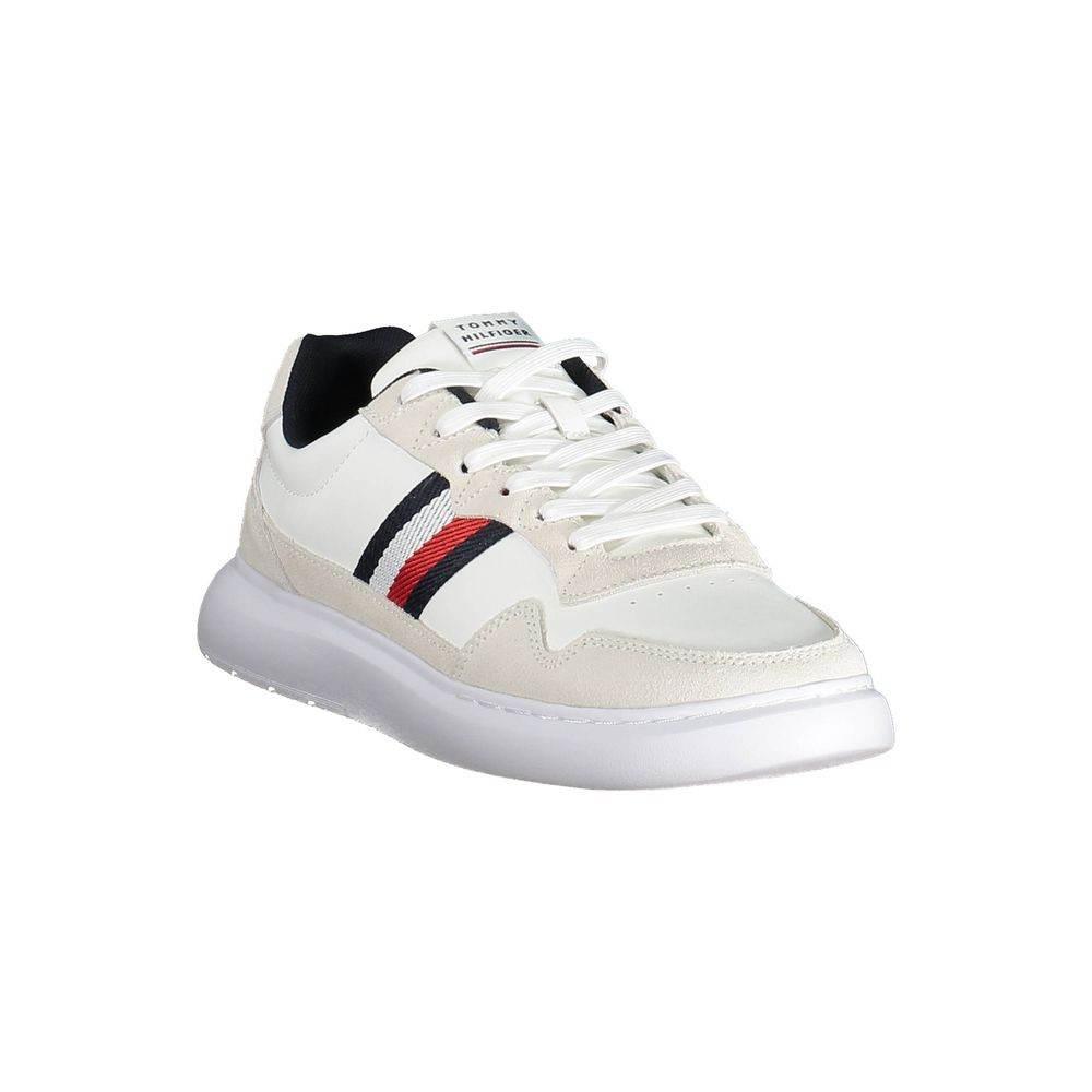 Tommy Hilfiger White Leather Men Sneaker - Hilstor