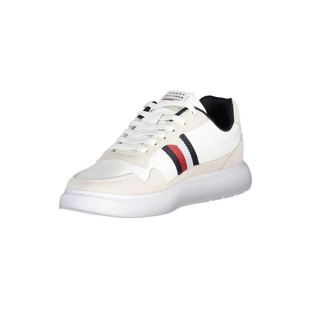 Tommy Hilfiger White Leather Men Sneaker - Hilstor
