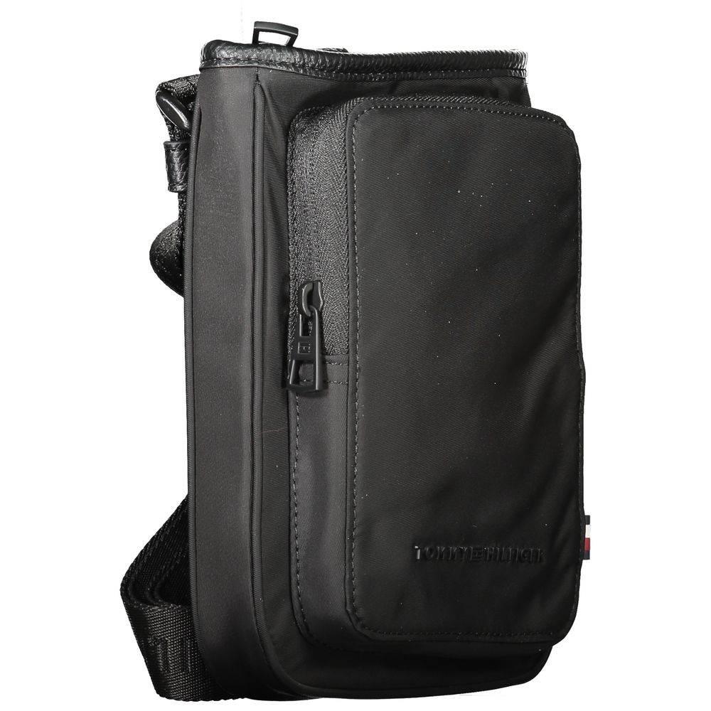 Tommy Hilfiger Black Polyester Men Shoulder Bag - Hilstor