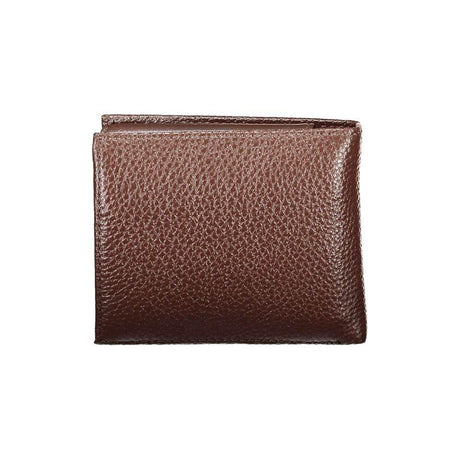 Tommy Hilfiger Elegant Brown Leather Bifold Wallet - Hilstor