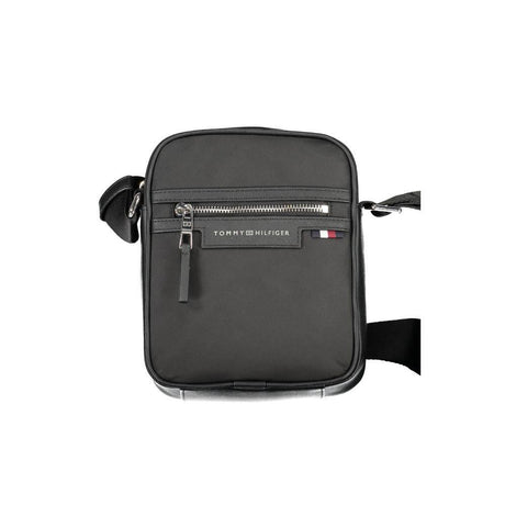 Tommy Hilfiger Black Polyester Shoulder Bag - Hilstor