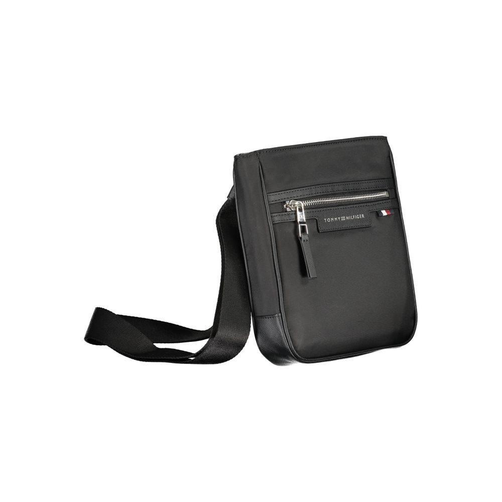 Tommy Hilfiger Black Polyester Shoulder Bag - Hilstor