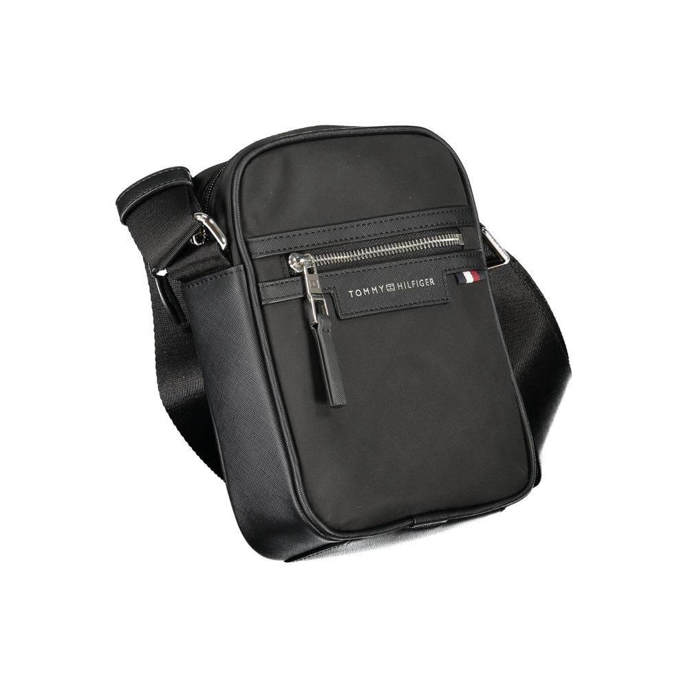 Tommy Hilfiger Black Polyester Shoulder Bag - Hilstor