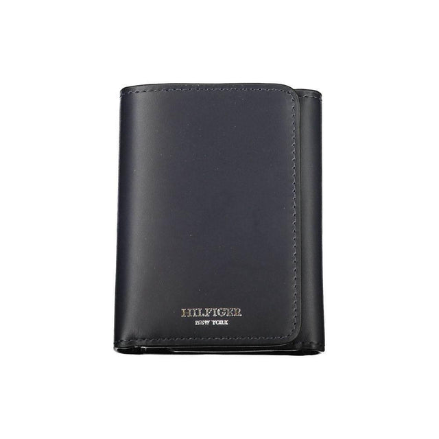 Tommy Hilfiger Elegant Blue Leather Wallet for Men - Hilstor