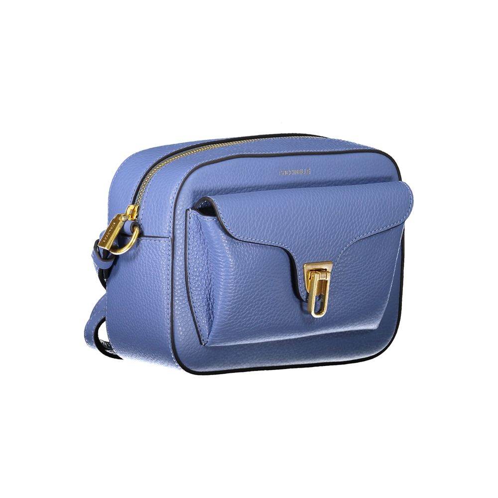 Coccinelle Light Blue Leather Women Handbag - Hilstor