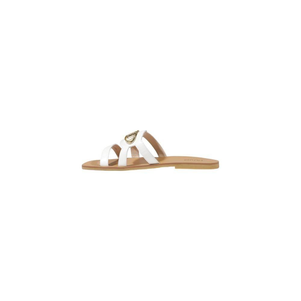 Liu Jo Cream Leather Sandal - Hilstor