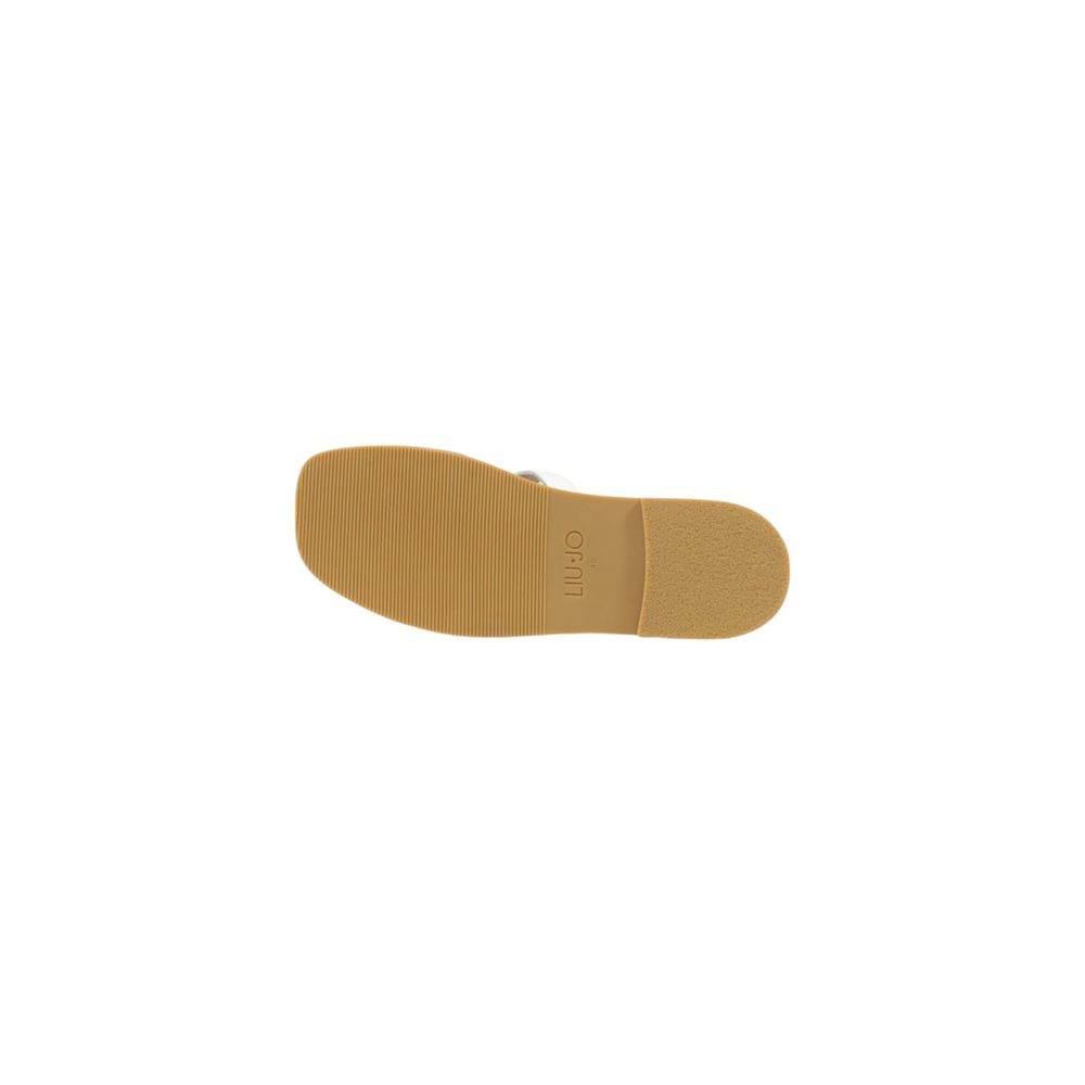 Liu Jo Cream Leather Sandal - Hilstor