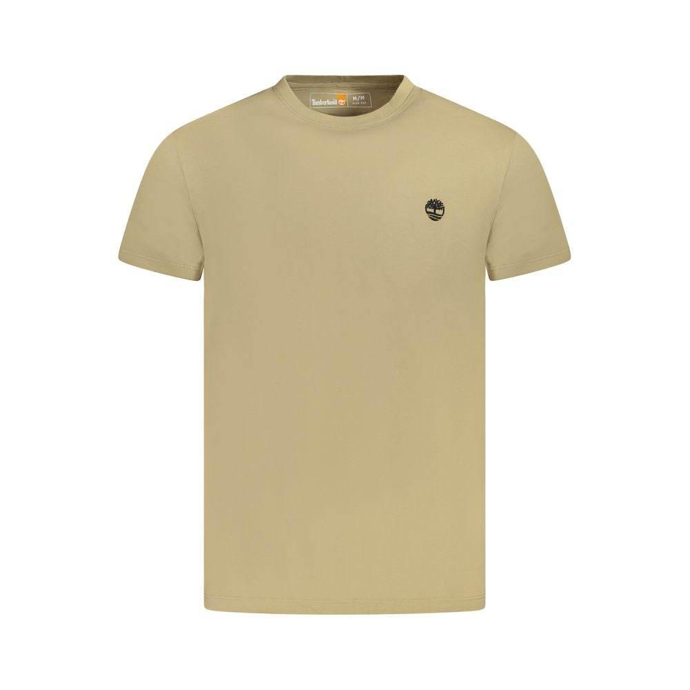 Timberland Beige Cotton Men T-Shirt - Hilstor