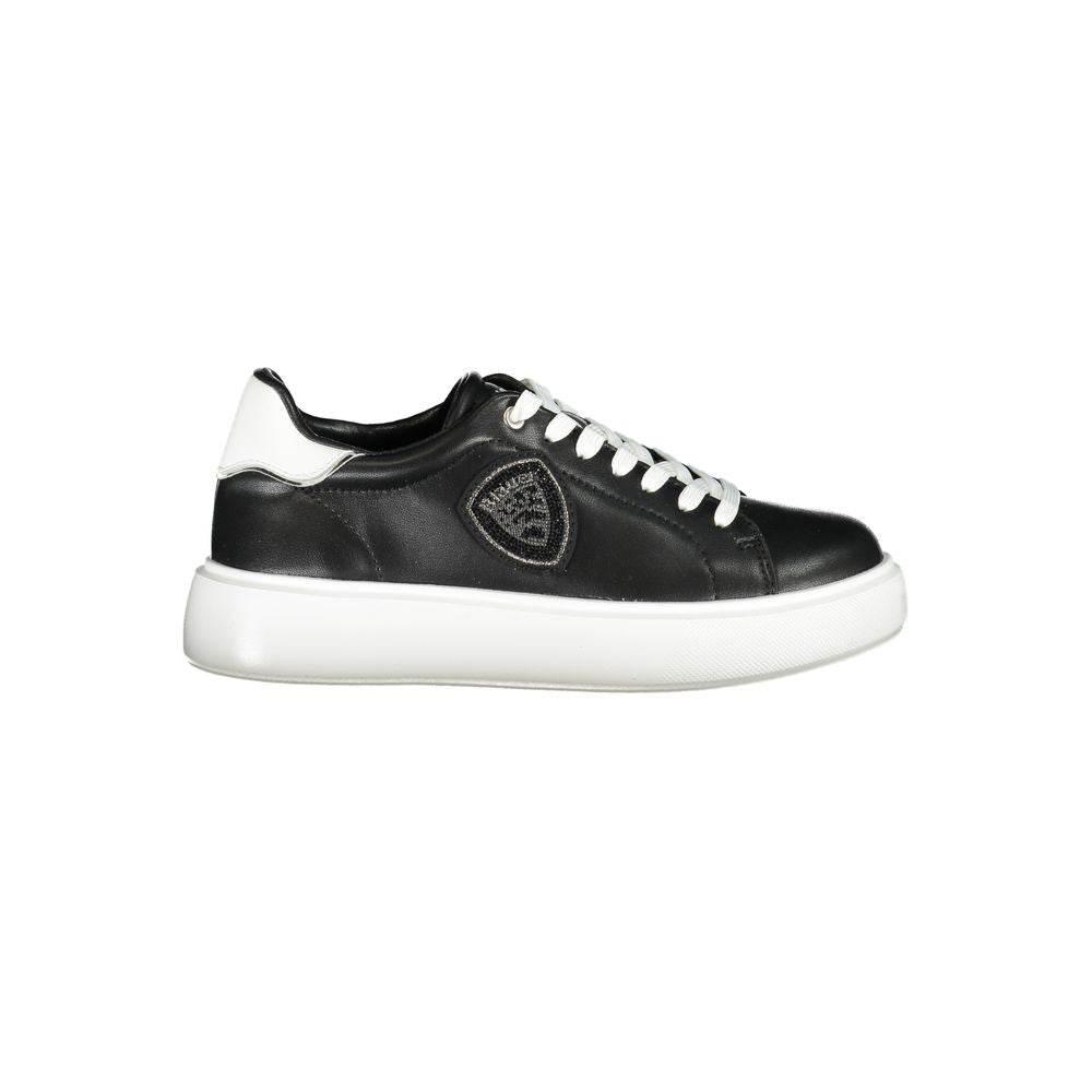 Blauer Black Leather Women Sneaker - Hilstor