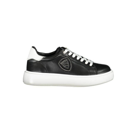 Blauer Black Leather Women Sneaker - Hilstor