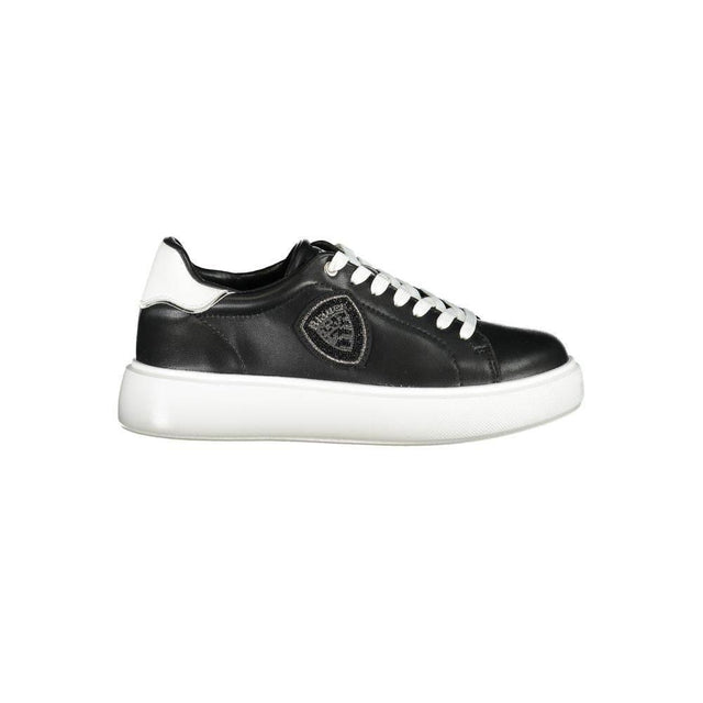 Blauer Black Leather Women Sneaker - Hilstor