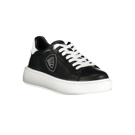 Blauer Black Leather Women Sneaker - Hilstor