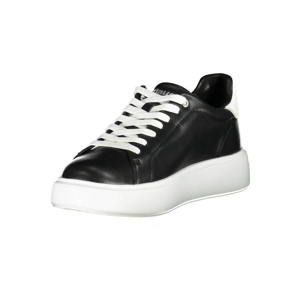 Blauer Black Leather Women Sneaker - Hilstor