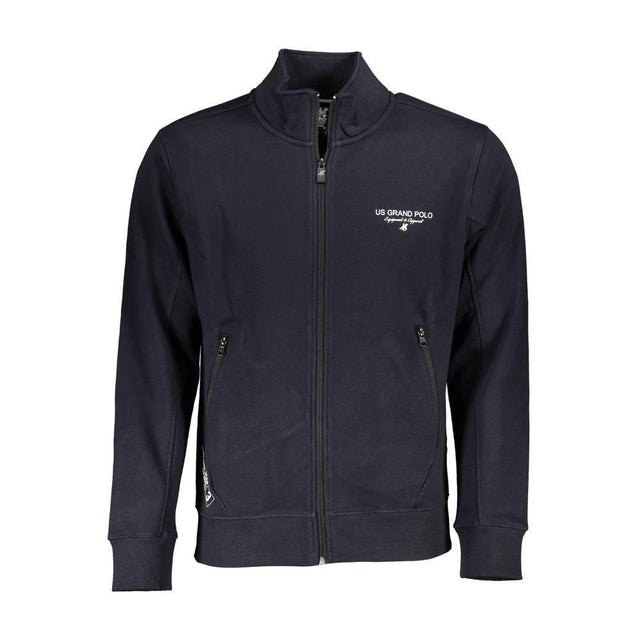 U.S. Grand Polo Chic Fleece-Lined Sweatshirt with Contrast Zip Detail - Hilstor