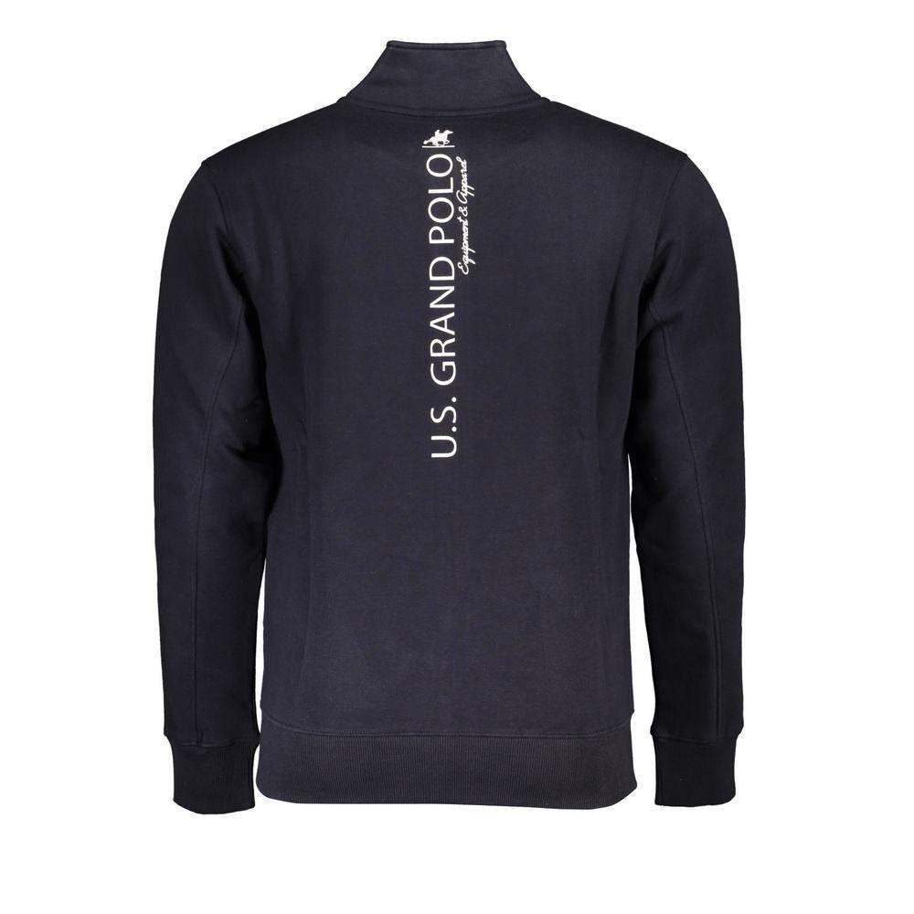 U.S. Grand Polo Chic Fleece-Lined Sweatshirt with Contrast Zip Detail - Hilstor